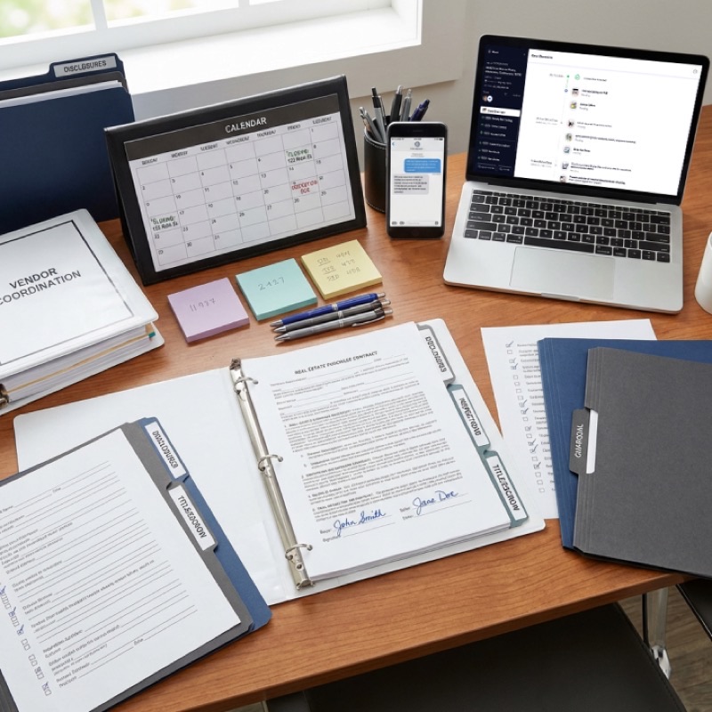 Property Management Transaction Coordination (Once in Contract and Have Complete Contract with Both Parties’ Signatures )